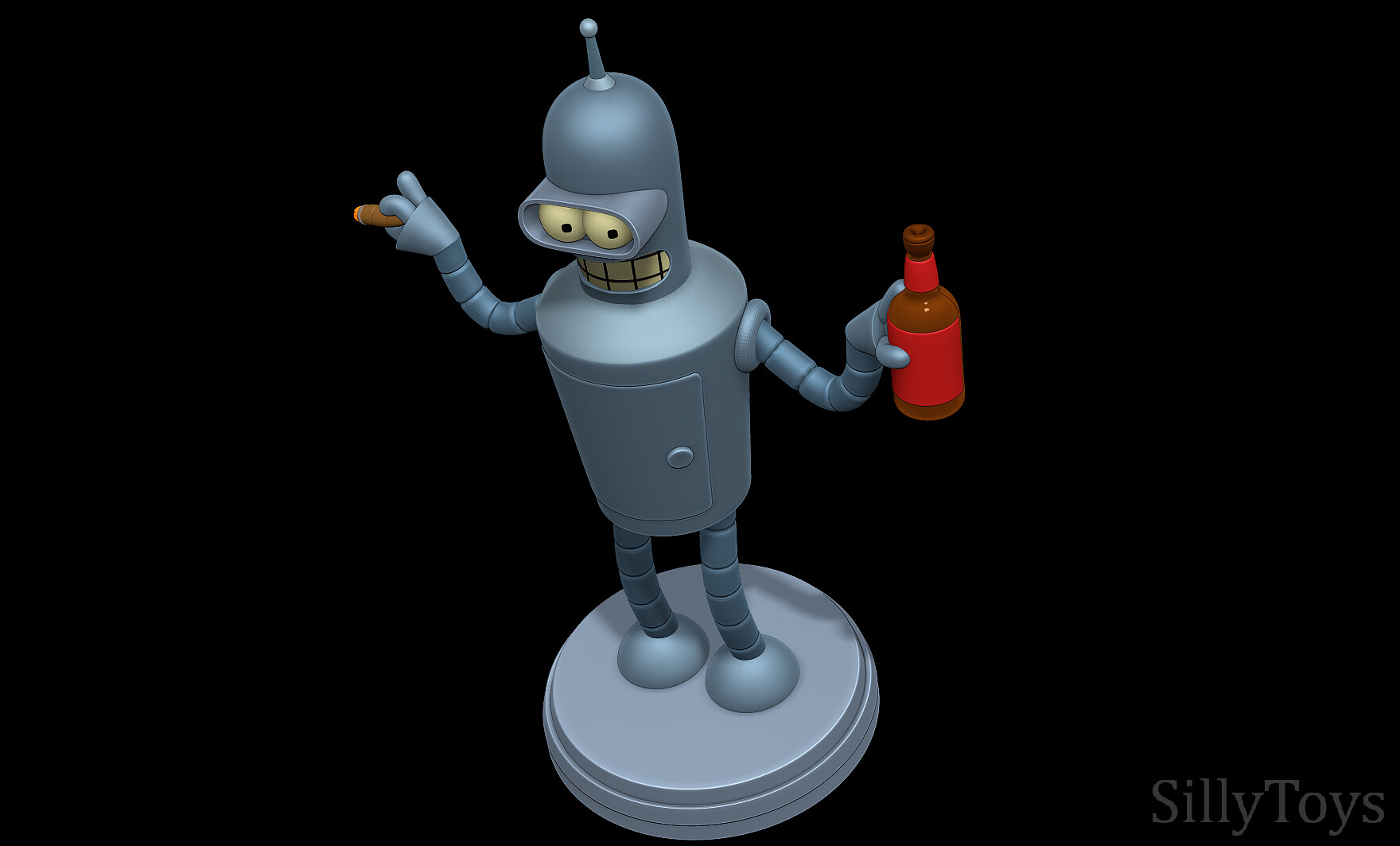 Artstation Bender Bending Rodríguez Futurama 3d Print Model Resources