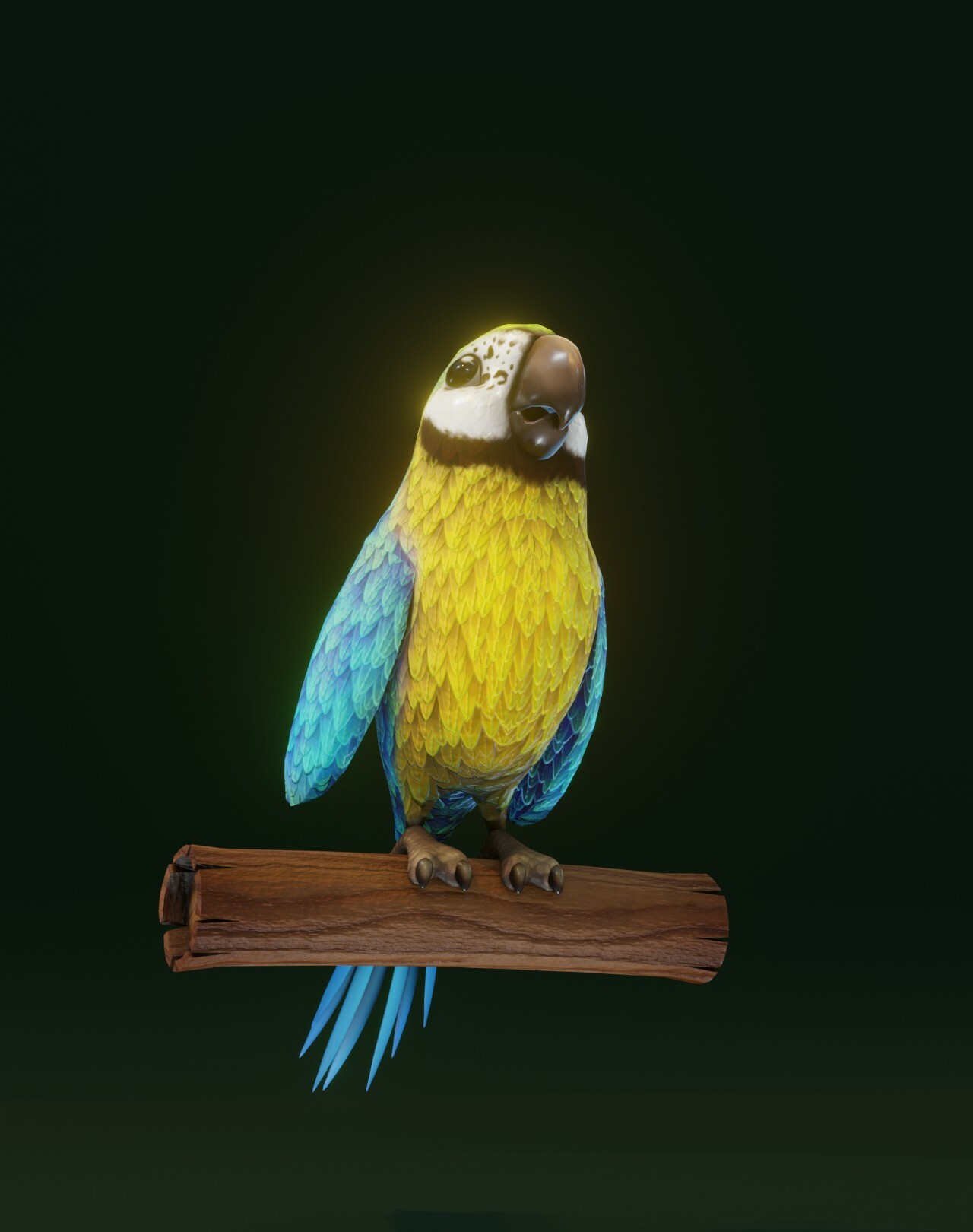 ArtStation - Cartoon Ara Parrot 3D Models | Game Assets