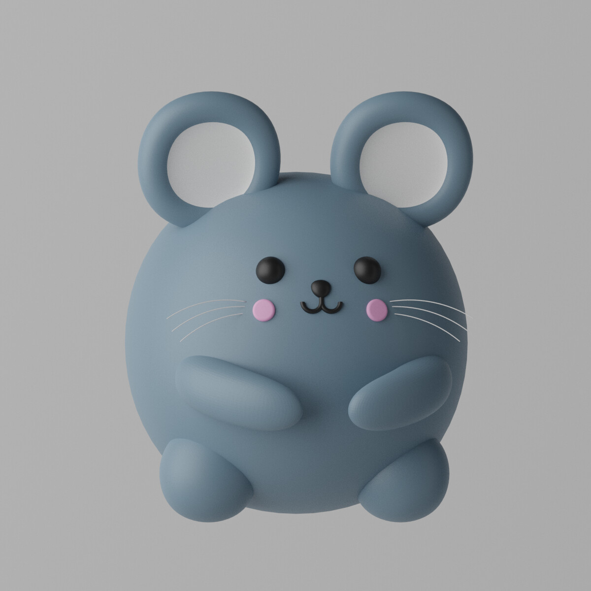 ArtStation - Cartoon Cute Mouse Rat 3D model | Resources