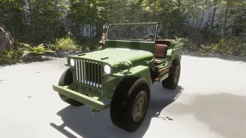 Jeep Willys MB (3D Model With Engine Sounds)