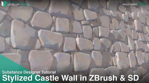 Stylized Castle Wall in ZBrush and Designer | Wang Shuchang