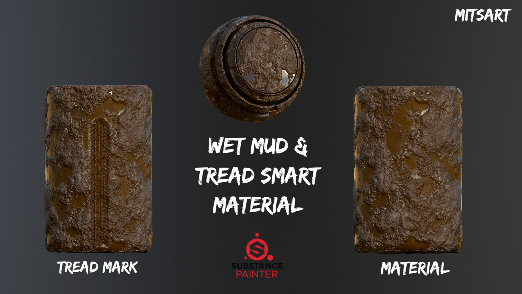 ArtStation - Wet mud &amp; tread Smart Material | Resources
