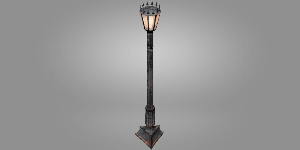 ArtStation Light Pole from 1800s Resources