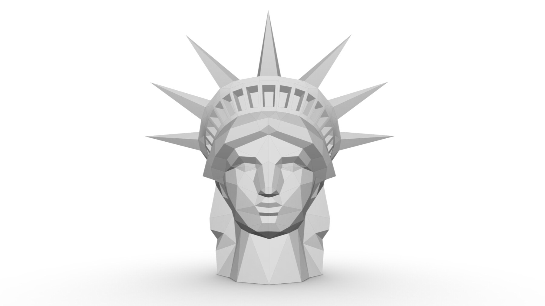 statue of liberty head drawing