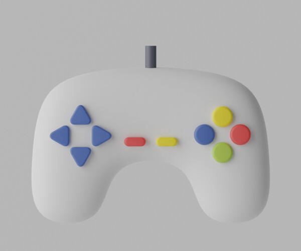 ArtStation - Cartoon Game Controller 3D model | Resources