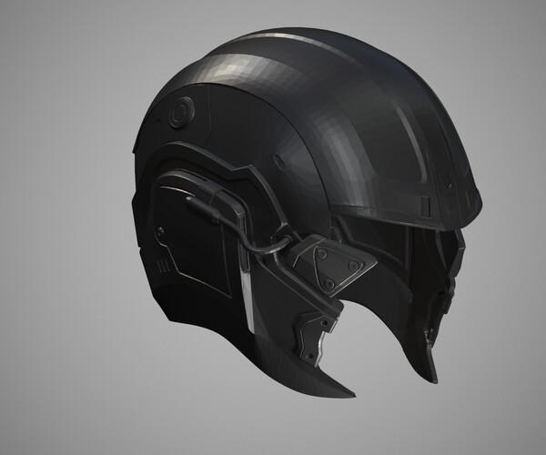 ArtStation - Printable Sci-Fi Helmet STL | Resources