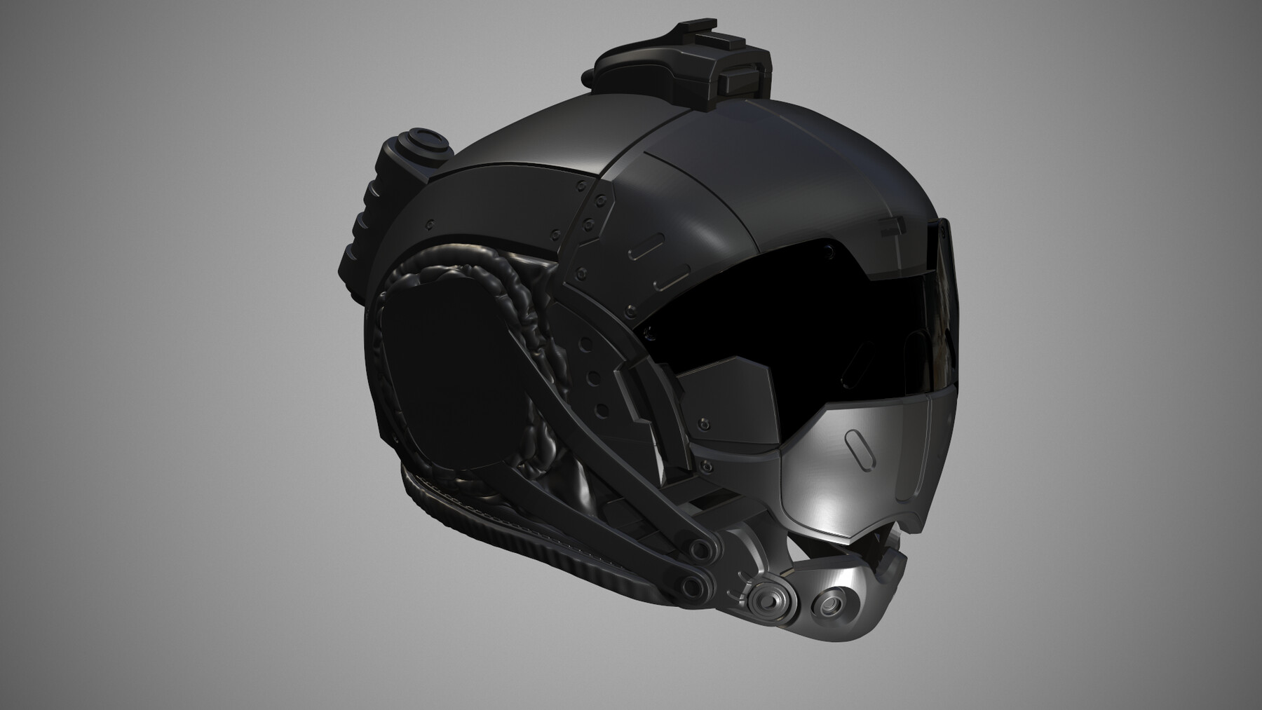 ArtStation - Printable Sci-Fi Kane Helmet STL | Resources