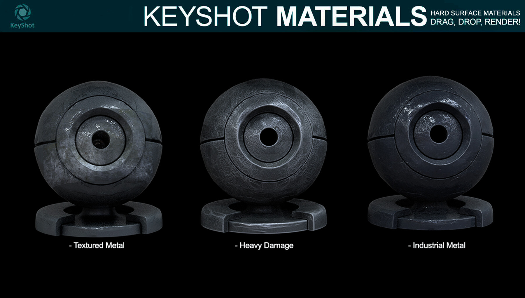 ArtStation Hard Surface Materials for Keyshot Resources