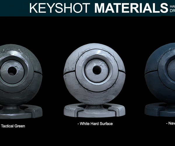 ArtStation Hard Surface Materials for Keyshot Resources