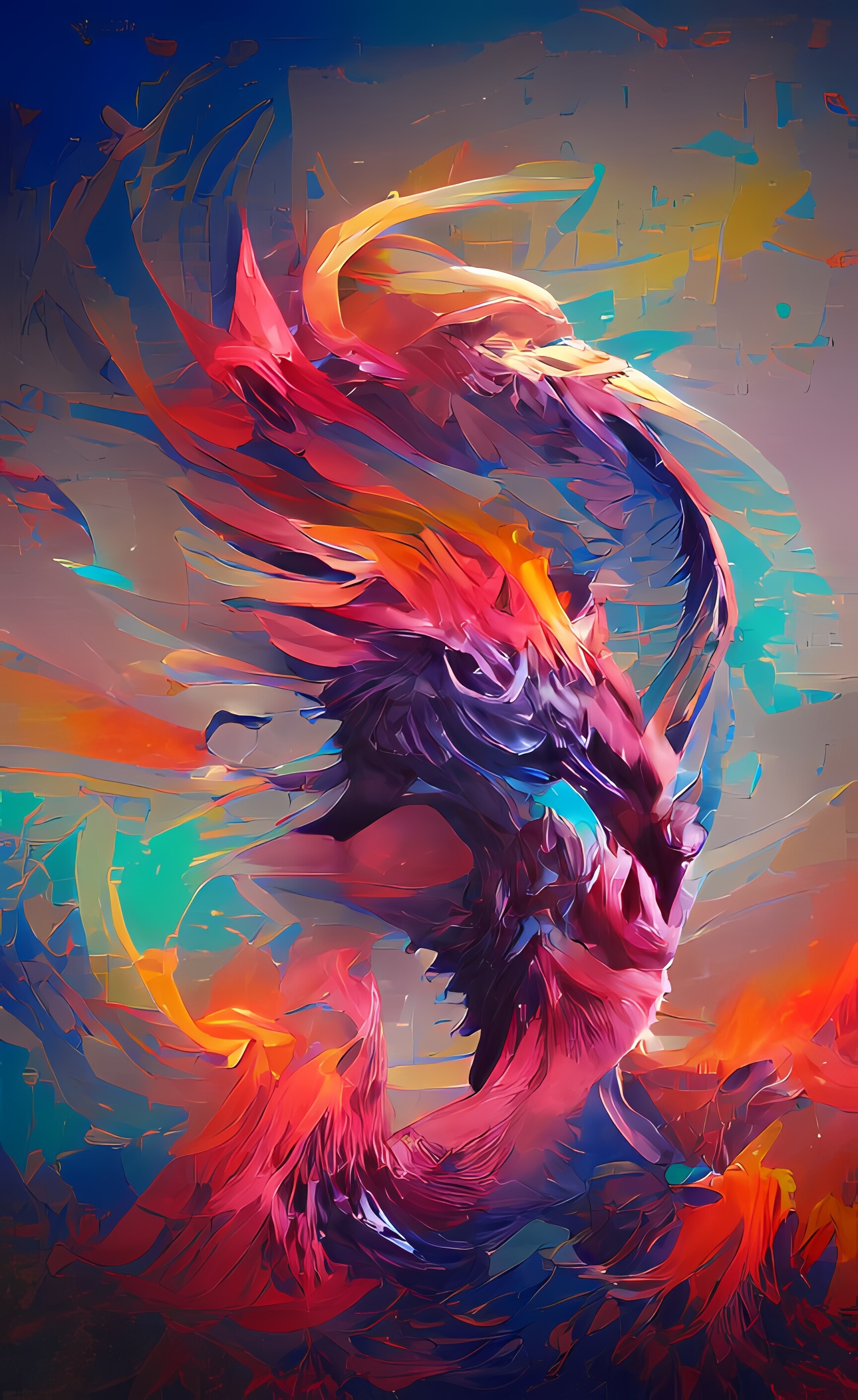 ArtStation - Phoenix Wing Bird on Fire | Artworks