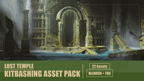 Lost Temple - Kitbashing Asset Pack