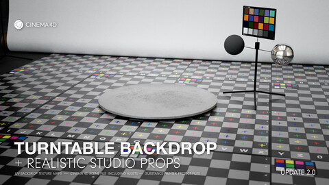 Turntable Backdrop 2.0 – Scene File + Textures
