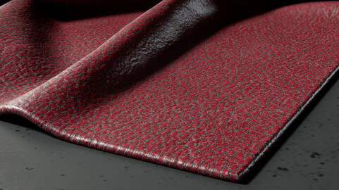 PBR - CRACKED LEATHER FABRIC SURFACE - 4K MATERIAL