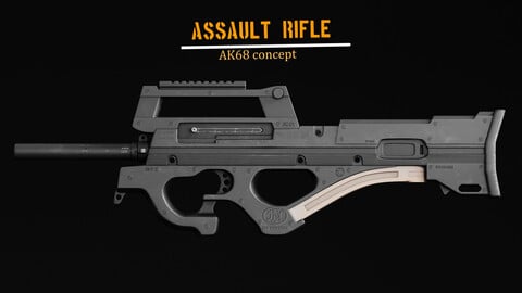 Assault Rifle - Ak86 concept