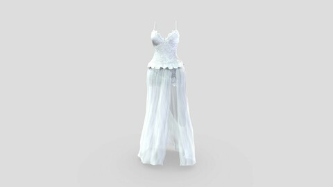 Beach White Wedding Dress
