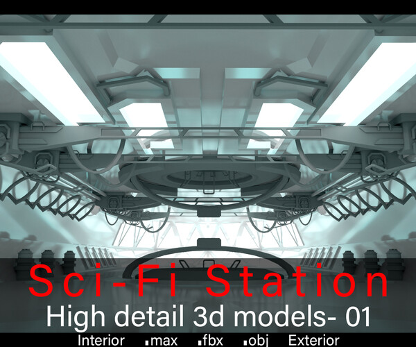 ArtStation - Sci-fi Station 01- High detail 3d models | Resources