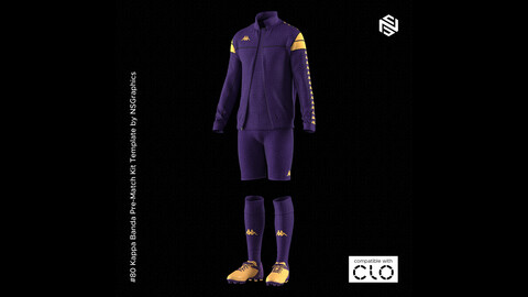 Kappa Pre Match Kit for CLO3D & Marvelous Designer