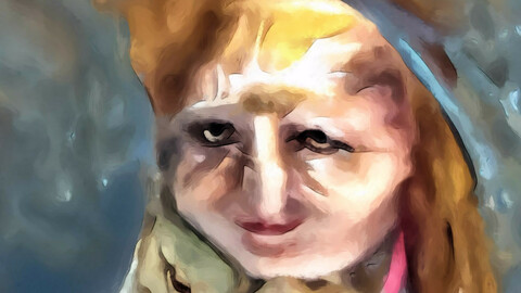 Portrait of an old witch