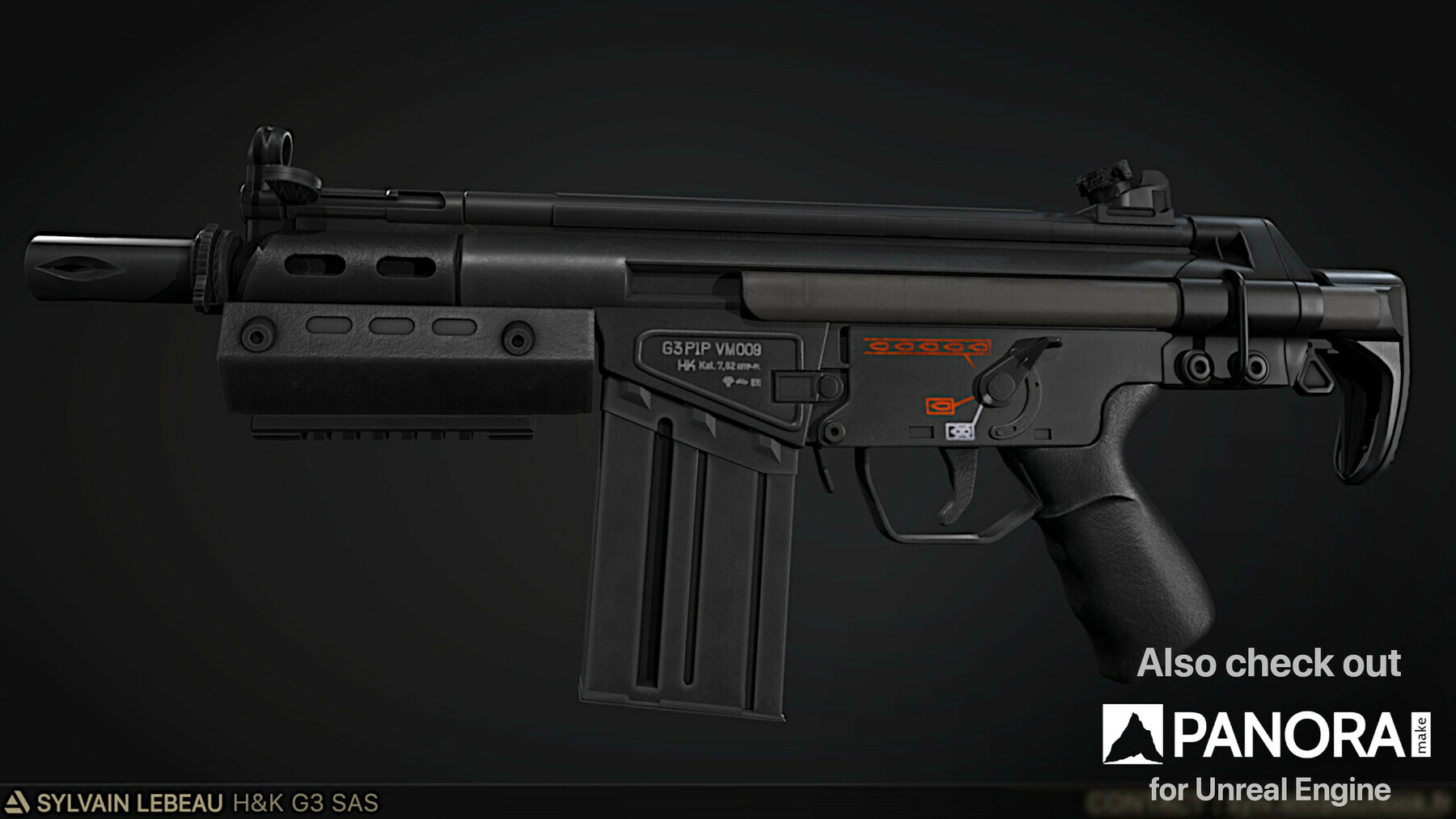 ArtStation - H&K G3 SAS [FREE] | Game Assets