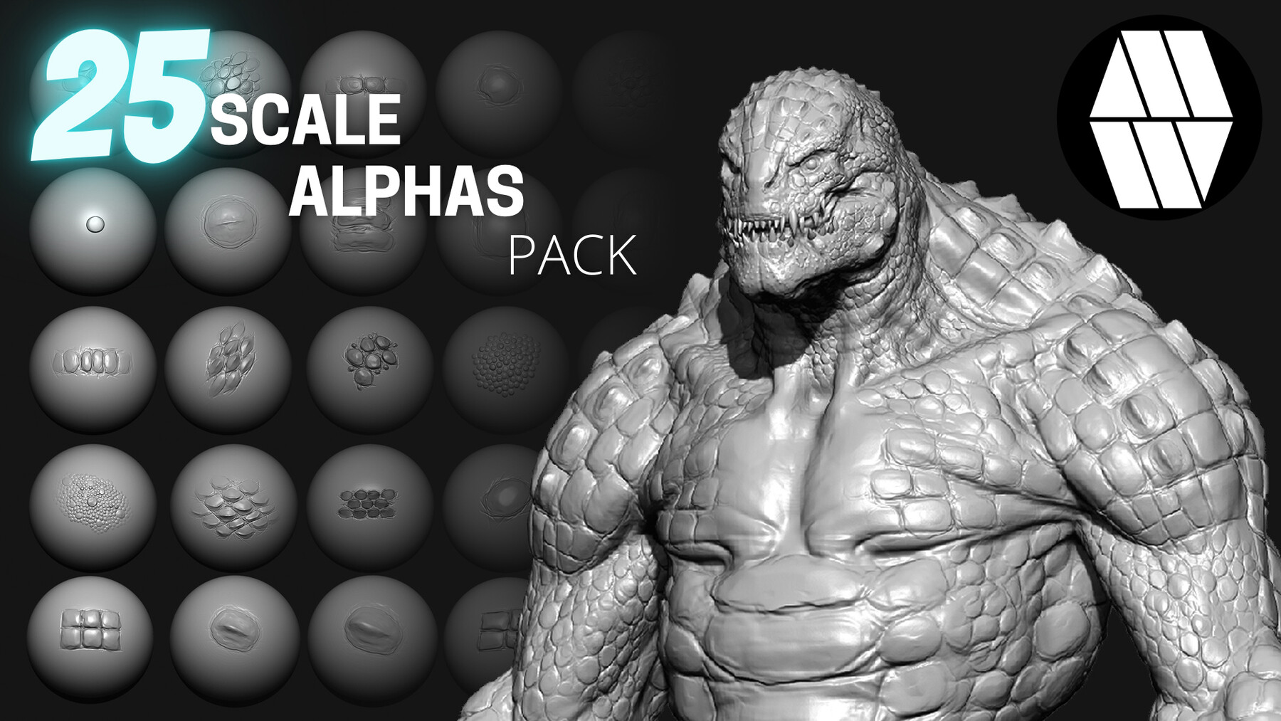 reptile foot alpha zbrush