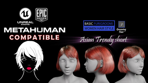 Asian Trendy short Groom UE