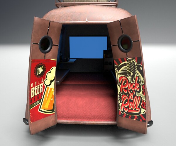 ArtStation - Food Truck Oldschool | Game Assets