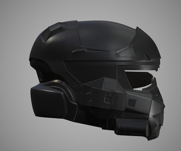 ArtStation - Printable Sci-Fi TitanFall Pilot Helmet STL | Resources