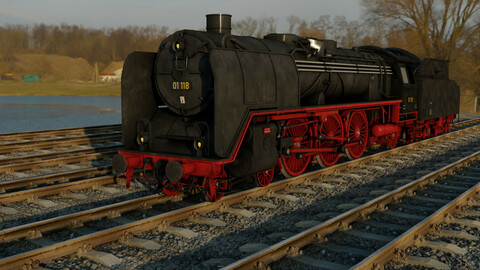 STEAM ENGINE GAME READY MODEL RIGGED