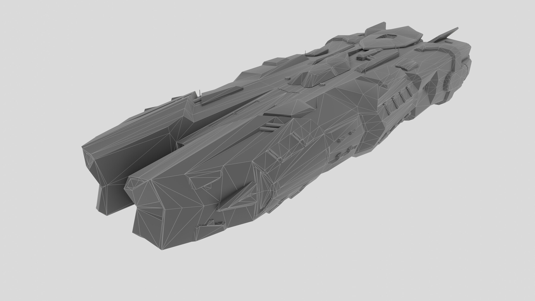 ArtStation - BC Barbara Spaceship Low-poly 3D model | Game Assets