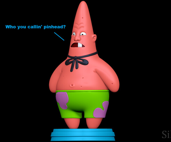 ArtStation - Patrick Star PinHead - SpongeBob SquarePants 3D print ...