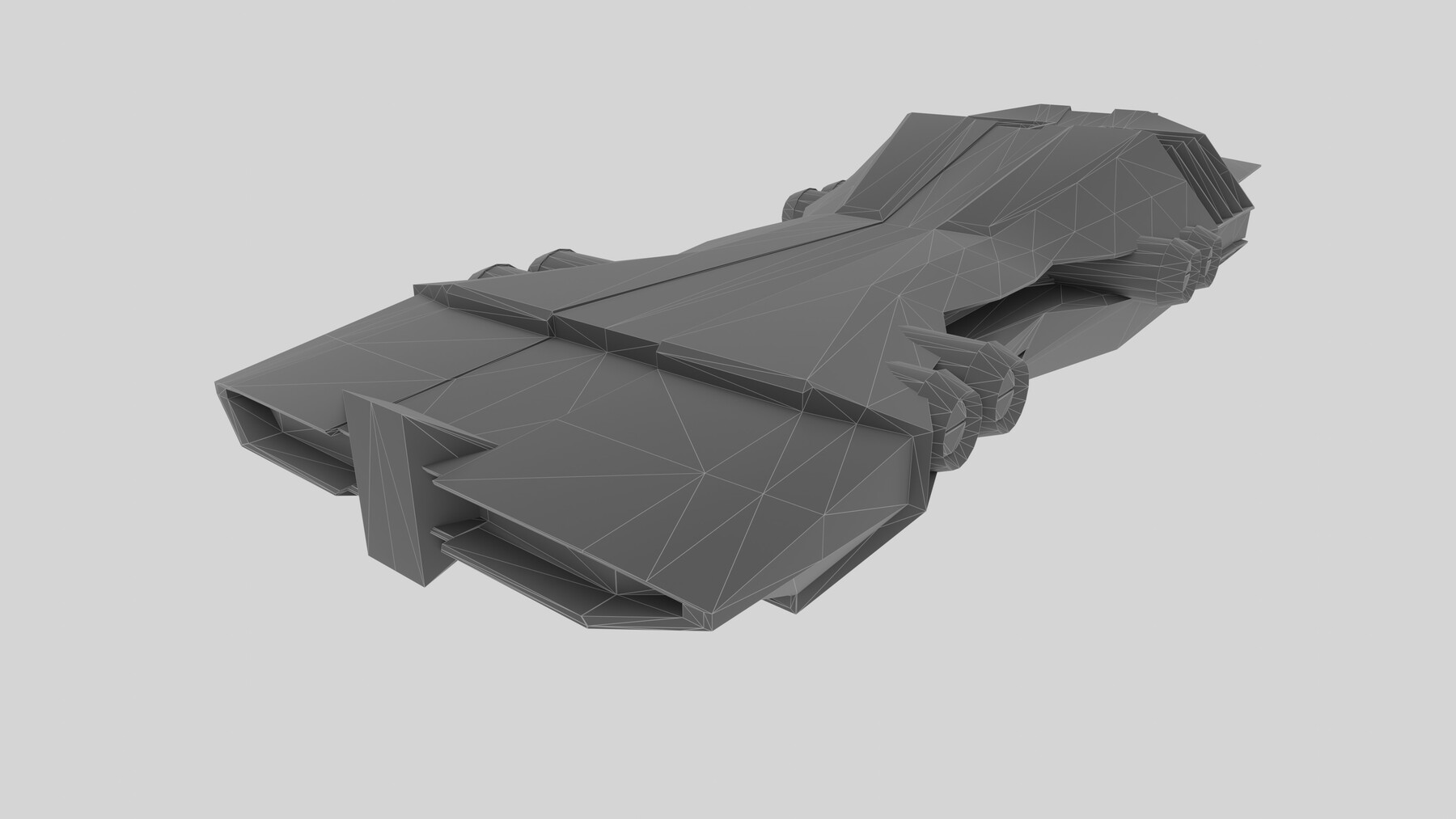 ArtStation - Cargo Spaceship low poly | Game Assets