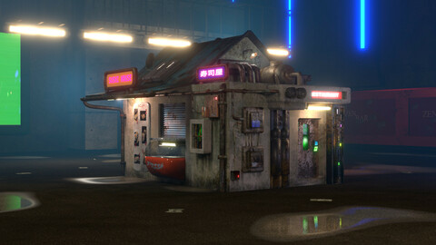 Cyberpunk Sushi House