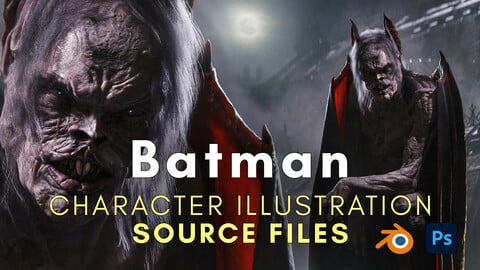 Batman - Character Illustration Source Files