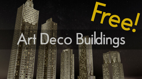Art Deco 3D Buildings
