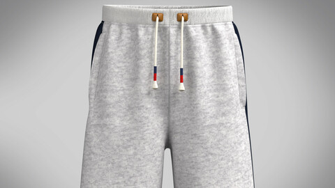 Men's Shorts-Grey Melange