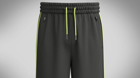 Men's Shorts-Black and Mesh