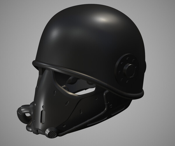 ArtStation - Printable Desert Ranger Combat Helmet Mark II STL | Resources