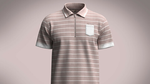 Men's Stripe Polo