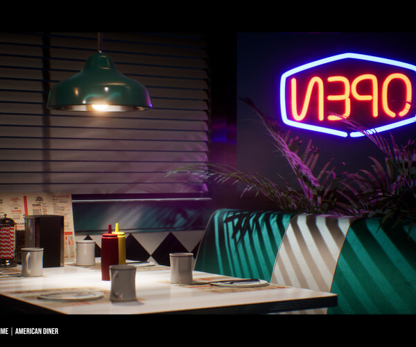 ArtStation Classic Neon Signs Unreal Engine Game Assets