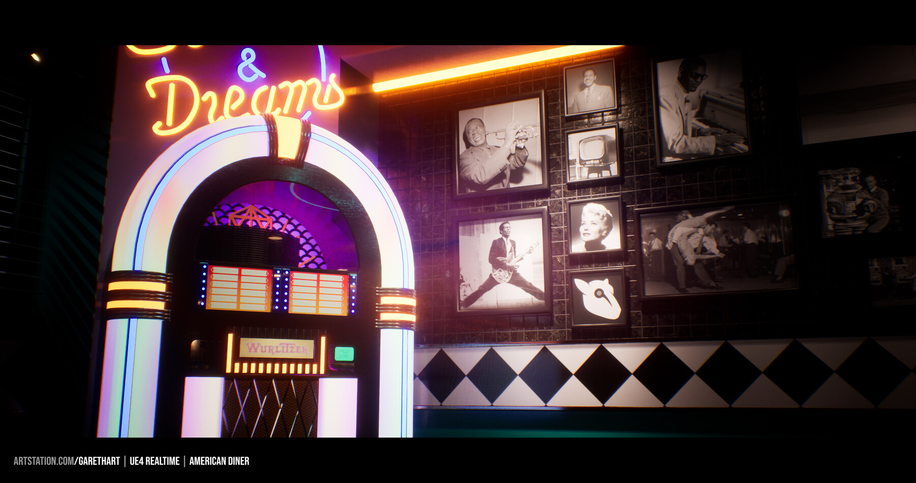 Gareth Brown Classic Neon Signs Unreal Engine