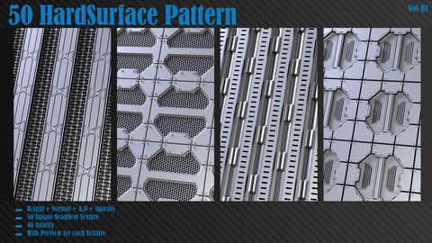 50 HardSurface Pattern - Vol1