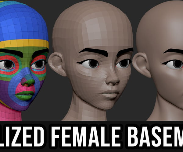 ArtStation - Stylized Female Basemesh | Game Assets