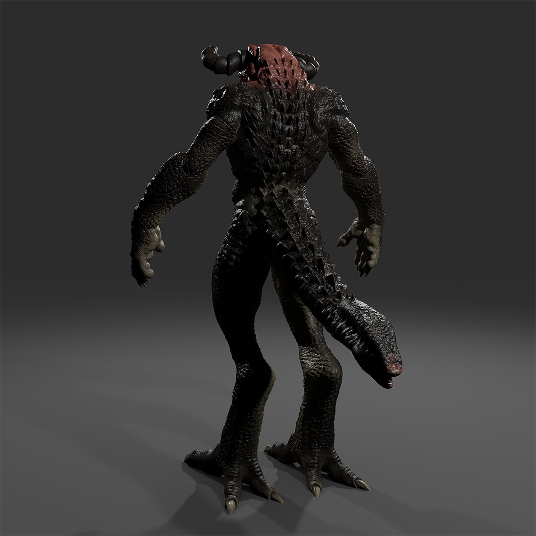 ArtStation Humbaba The Terrible Game Res Rigged Asset Game Assets