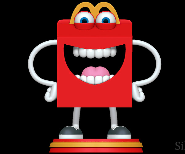 ArtStation - Happy - McDonald's Mascot 3D print model | Resources