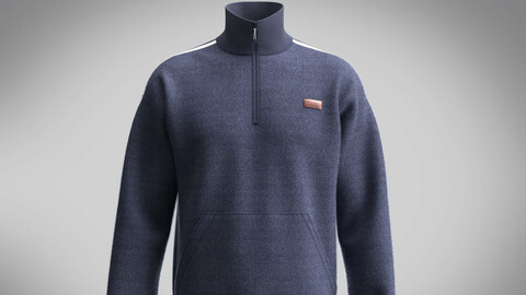 Sweatshirt with Half Zip