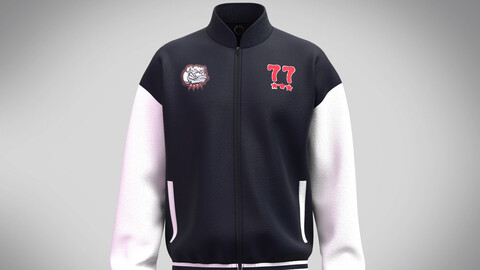 Jacket Monochrome Letterman