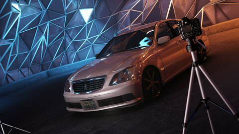 Toyota Crown GRS180 high-detailed model