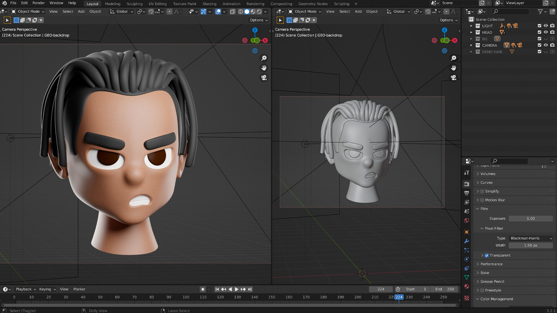 3D NFT Stylized Character Base Template In Blender 3D Model V2
