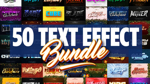 Editable text effect bundle vol.5