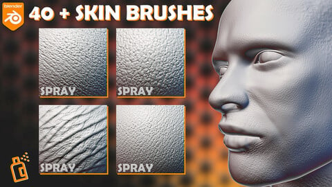 Blender Skin Sculpting Brushes